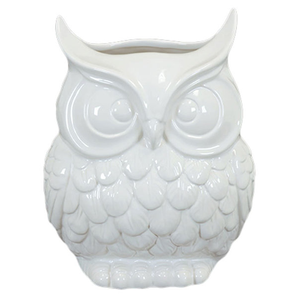 Urban Trends Ceramic Owl Vase & Reviews Wayfair